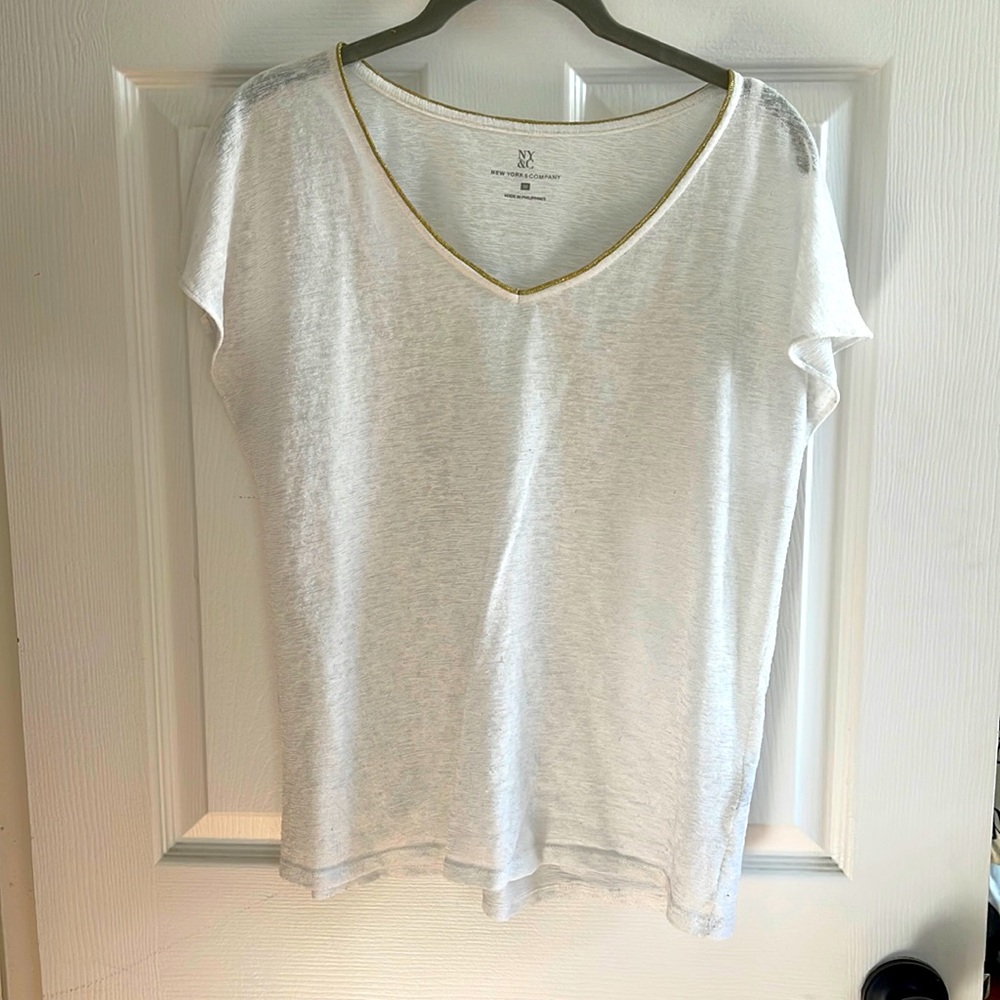 White sheer top
